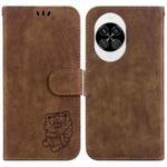 For Huawei nova 14 Little Tiger Embossed Leather Phone Case(Brown)