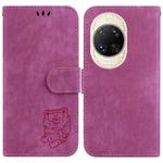 For Huawei nova 14 Ultra Little Tiger Embossed Leather Phone Case(Rose Red)
