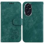 For Honor 200 Little Tiger Embossed Leather Phone Case(Green)