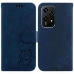 For Honor 200 Lite Global Little Tiger Embossed Leather Phone Case(Dark Blue)