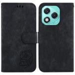 For Honor 400 Lite Little Tiger Embossed Leather Phone Case(Black)