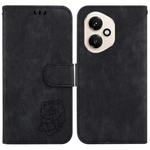 For Honor 400 Global 156.5mm Little Tiger Embossed Leather Phone Case(Black)