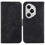 For Honor 400 Pro Global 160.8mm Little Tiger Embossed Leather Phone Case(Black)
