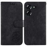 For Tecno Pova 5 Little Tiger Embossed Leather Phone Case(Black)