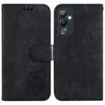 For Tecno Pova 4 Little Tiger Embossed Leather Phone Case(Black)