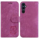 For Tecno Pova Neo 2 Little Tiger Embossed Leather Phone Case(Rose Red)