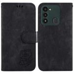 For Tecno Spark Go 2022 / 8C Little Tiger Embossed Leather Phone Case(Black)