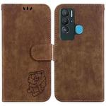 For Tecno Pova Neo / LE6 Little Tiger Embossed Leather Phone Case(Brown)