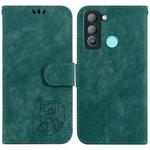 For Tecno Pop 5 LTE BD4 Little Tiger Embossed Leather Phone Case(Green)