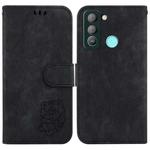 For Tecno Pop 5 LTE BD4 Little Tiger Embossed Leather Phone Case(Black)