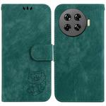 For Tecno Spark 20 Pro+ 4G Little Tiger Embossed Leather Phone Case(Green)