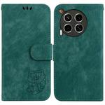 For Tecno Camon 30 4G / 5G Little Tiger Embossed Leather Phone Case(Green)