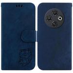 For Tecno Spark 30C Little Tiger Embossed Leather Phone Case(Dark Blue)