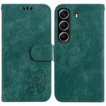For Tecno Camon 40 Little Tiger Embossed Leather Phone Case(Green)