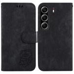 For Tecno Camon 40 Little Tiger Embossed Leather Phone Case(Black)