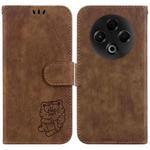 For Tecno Spark 30 4G Little Tiger Embossed Leather Phone Case(Brown)