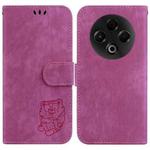 For Tecno Spark 30 4G Little Tiger Embossed Leather Phone Case(Rose Red)