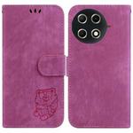 For Tecno Camon 30S / Camon 30S Pro Little Tiger Embossed Leather Phone Case(Rose Red)