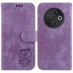 For Tecno Pop 9 5G / Spark 30C 5G Little Tiger Embossed Leather Phone Case(Purple)