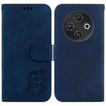For Tecno Pop 9 5G / Spark 30C 5G Little Tiger Embossed Leather Phone Case(Dark Blue)