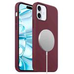 For iPhone 16 Plus Liquid Silicone Full Coverage MagSafe Phone Case(Wine Red)