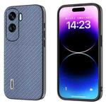 For Honor X50i 5G/90 Lite ABEEL Carbon Fiber Texture Protective Phone Case(Light Blue)