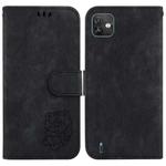 For Wiko Y82 Little Tiger Embossed Leather Phone Case(Black)