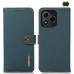 For Honor 400 Lite KHAZNEH Custer Genuine Leather RFID Phone Case(Green)