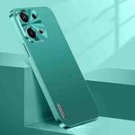 For OPPO Reno9 Streamer Series Micro Frosted Metal Paint PC Phone Case(Alpine Green)