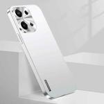 For OPPO Reno9 Streamer Series Micro Frosted Metal Paint PC Phone Case(Silver)