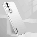 For Honor 80 Streamer Series Micro Frosted Metal Paint PC Phone Case(Silver)