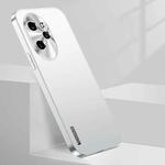 For Honor 100 Pro Streamer Series Micro Frosted Metal Paint PC Phone Case(Silver)