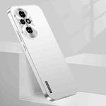 For Honor 200 Pro Streamer Series Micro Frosted Metal Paint PC Phone Case(Silver)