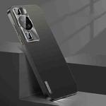 For Huawei P60 Pro Streamer Series Micro Frosted Metal Paint PC Phone Case(Black)