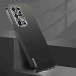 For Huawei P40 Pro+ Streamer Series Micro Frosted Metal Paint PC Phone Case(Black)