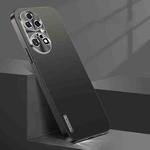 For Huawei P50 Pro Streamer Series Micro Frosted Metal Paint PC Phone Case(Black)
