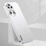 For Huawei P50 Streamer Series Micro Frosted Metal Paint PC Phone Case(Silver)