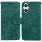 For OPPO A96 5G / Reno7 Z 5G Little Tiger Embossed Leather Phone Case(Green)