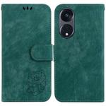 For OPPO Reno8 T 5G / A1 Pro 5G Little Tiger Embossed Leather Phone Case(Green)