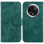 For OPPO A3 Pro 5G Little Tiger Embossed Leather Phone Case(Green)