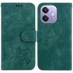 For OPPO A5x 5G / A3 4G / 5G / A3x 4G / 5G Little Tiger Embossed Leather Phone Case(Green)
