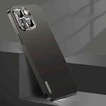 For iPhone 14 Plus Streamer Series Micro Frosted Metal Paint PC Phone Case(Black)