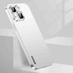 For iPhone 14 Plus Streamer Series Micro Frosted Metal Paint PC Phone Case(Silver)