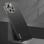 For iPhone 14 Pro Streamer Series Micro Frosted Metal Paint PC Phone Case(Black)