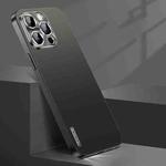 For iPhone 12 Pro Max Streamer Series Micro Frosted Metal Paint PC Phone Case(Black)