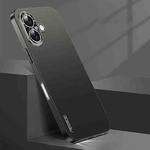 For iPhone 16 Streamer Series Micro Frosted Metal Paint PC Phone Case(Black)