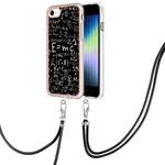 For iPhone SE 2022 / SE 2020 / 8 / 7 Electroplating Dual-side IMD Phone Case with Lanyard(Equation)
