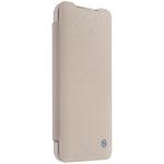 For iPhone 2020 / 8 / 7 NILLKIN Ming Series PC+PU Horizontal Flip Leather Case with Card Slot & Holder(Khaki)