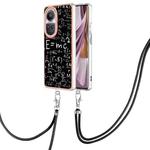 For OPPO Reno10 Pro 5G Global Electroplating Dual-side IMD Phone Case with Lanyard(Equation)