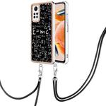 For Xiaomi Redmi Note 12 Pro 4G Global Electroplating Dual-side IMD Phone Case with Lanyard(Equation)